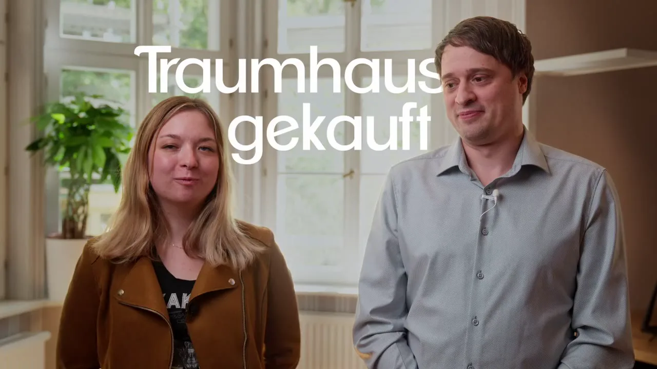 Ein Paar über den Weg zum eigenen Haus